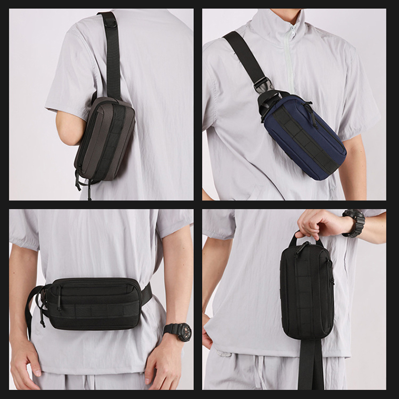 Cycling Commute Distance - Men Chest Bag Outdoor Travel Hiking