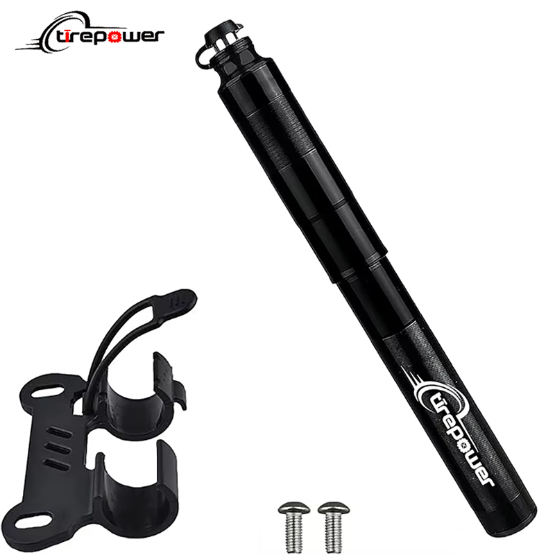 Bike Pump Frame Mount - Tirepower 120 psi Bicycle Pump Aluminum