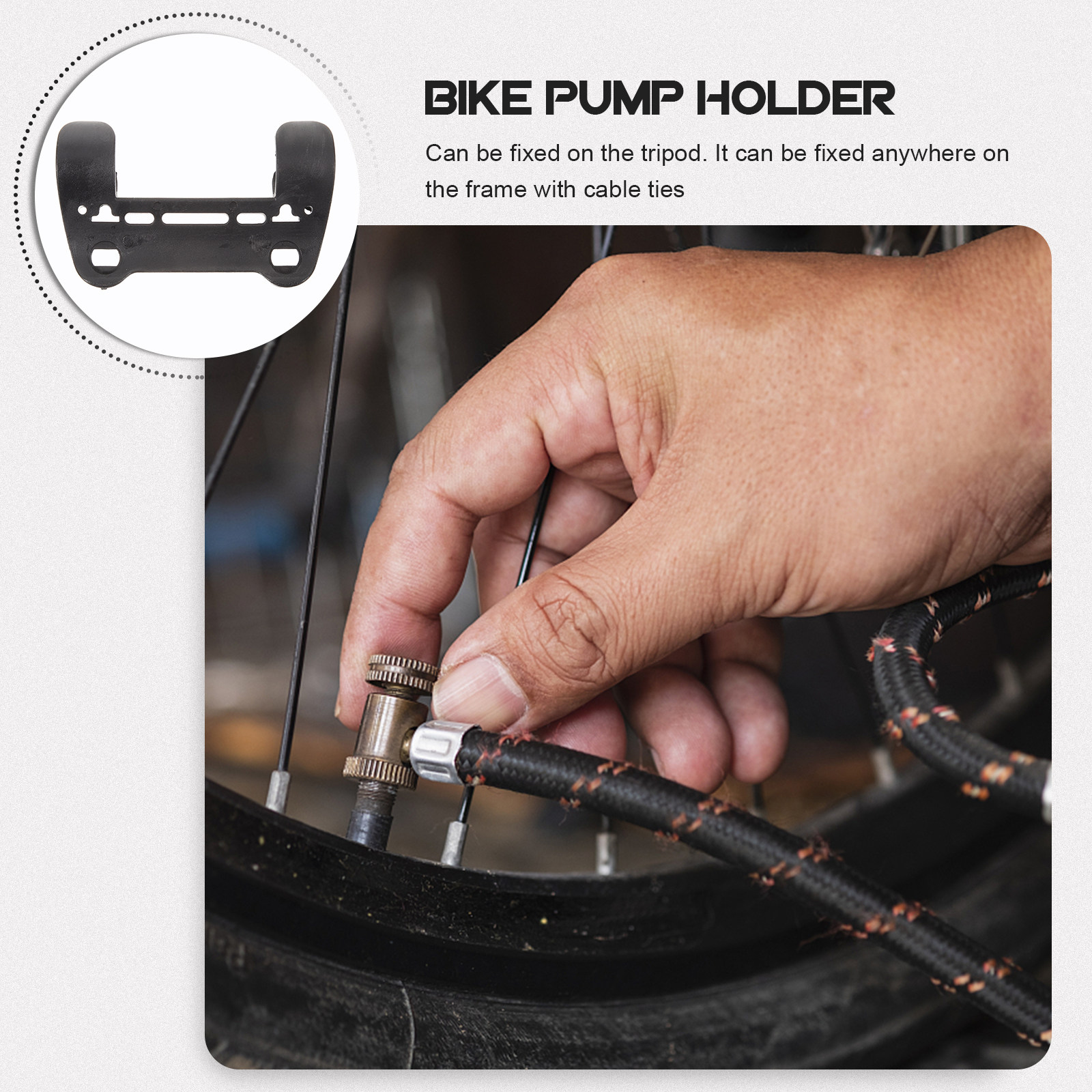 Heavy Duty Bike Pump Bracket P – Bike Pump Frame Mount recenzja i cena