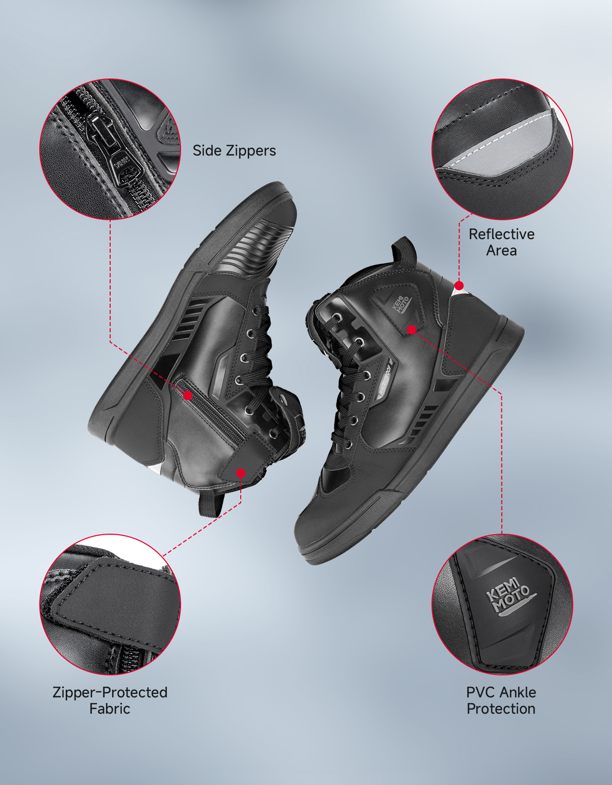 KEMIMOTO Men's Motorcycle Ridi – Cycling Commute Shoes recenzja i cena
