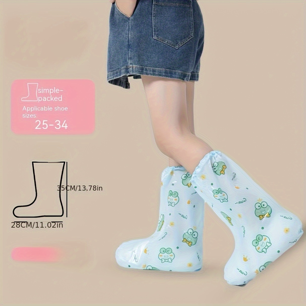 10pc Frog Cartoon Shoe Covers  – Cycling Commute Shoes recenzja i cena