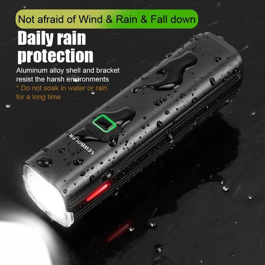NEWBOLER 1000 Lumen Flashlight – Bike Light Front Rear recenzja i cena