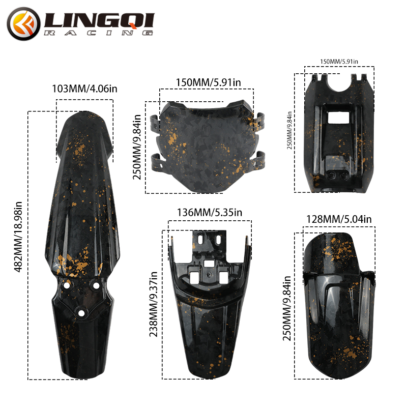 LINGQI Front Rear Mudguard Pit – Bike Light Front Rear recenzja i cena