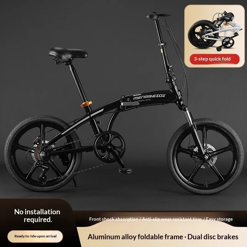 Adult Folding Bike - 20 Inch L – Commuting With Bike recenzja i cena