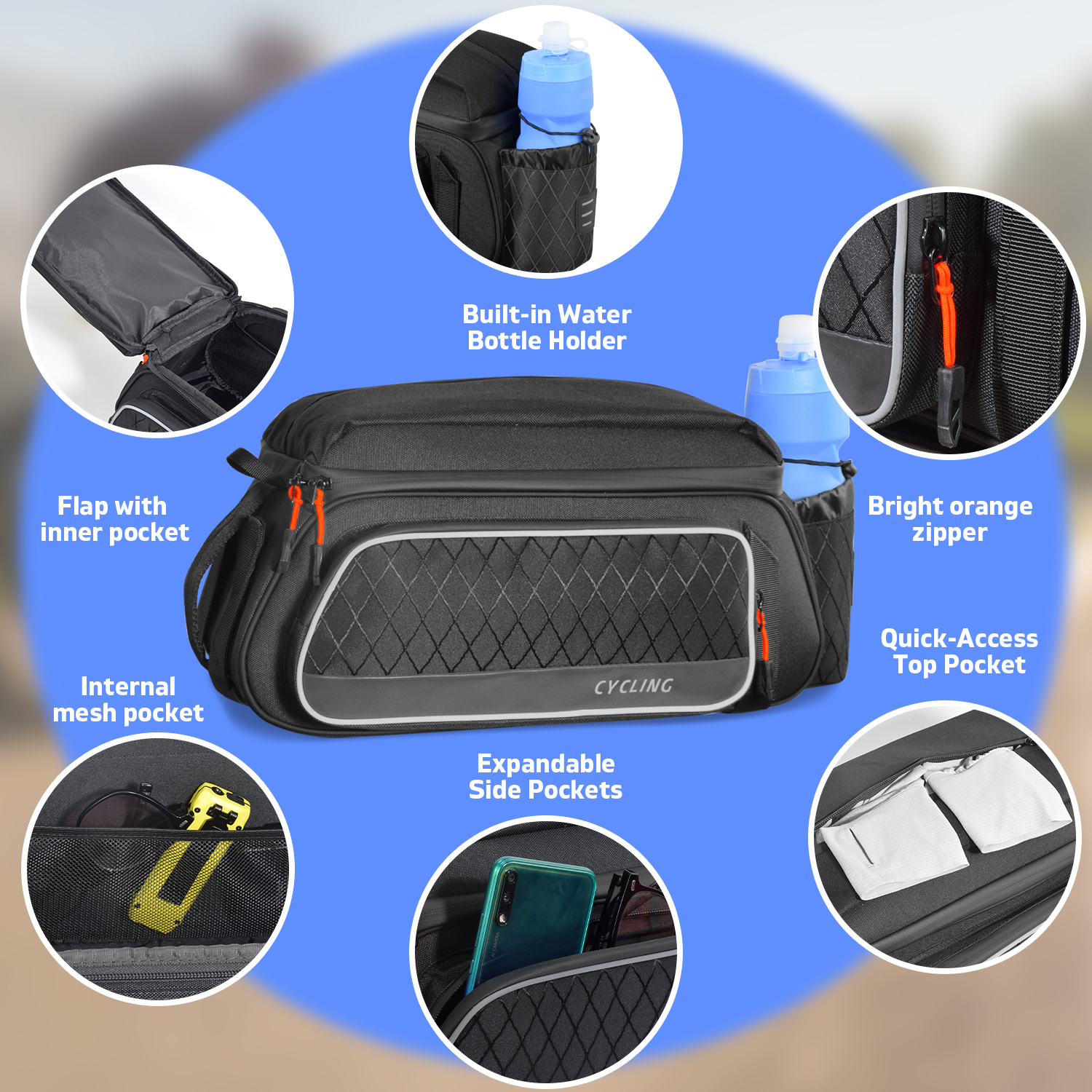 Cycling Rear Seat Bag Multifun – Cycling Commute Distance recenzja i cena