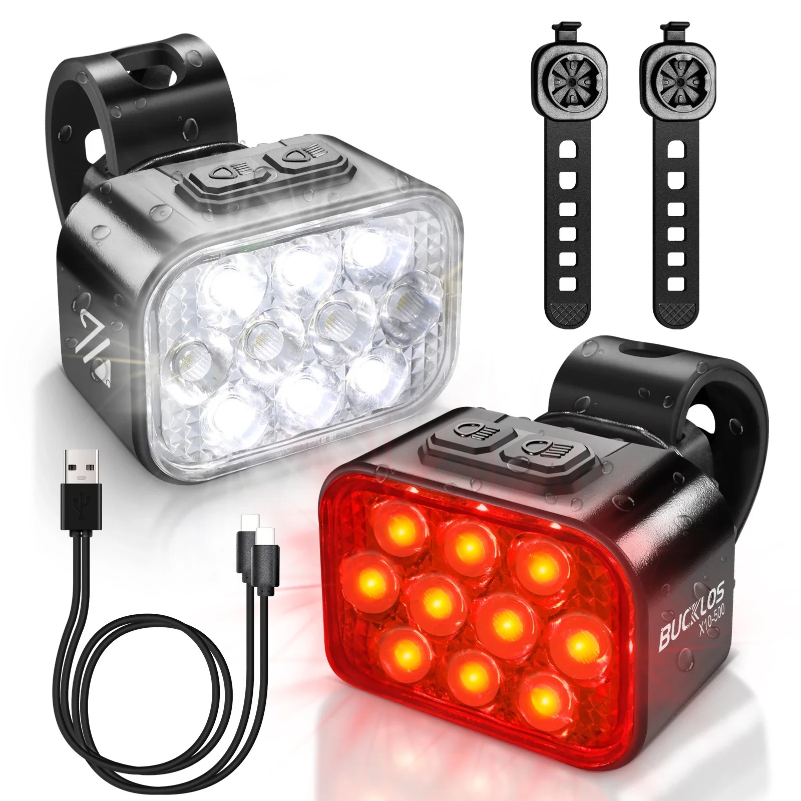 OEM/ODM BUCKLOS USB Charge Bic – Bike Light Front Rear recenzja i cena