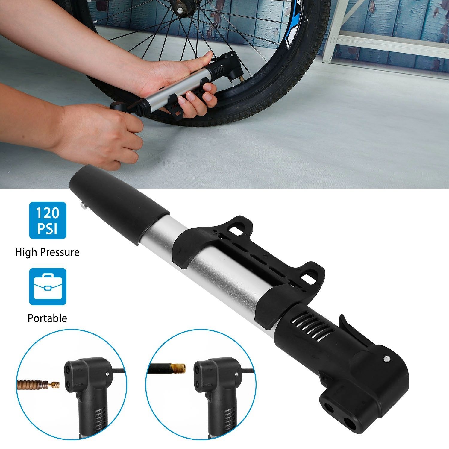 Mini Bike Pump Portable Bicycl – Bike Pump Frame Mount recenzja i cena