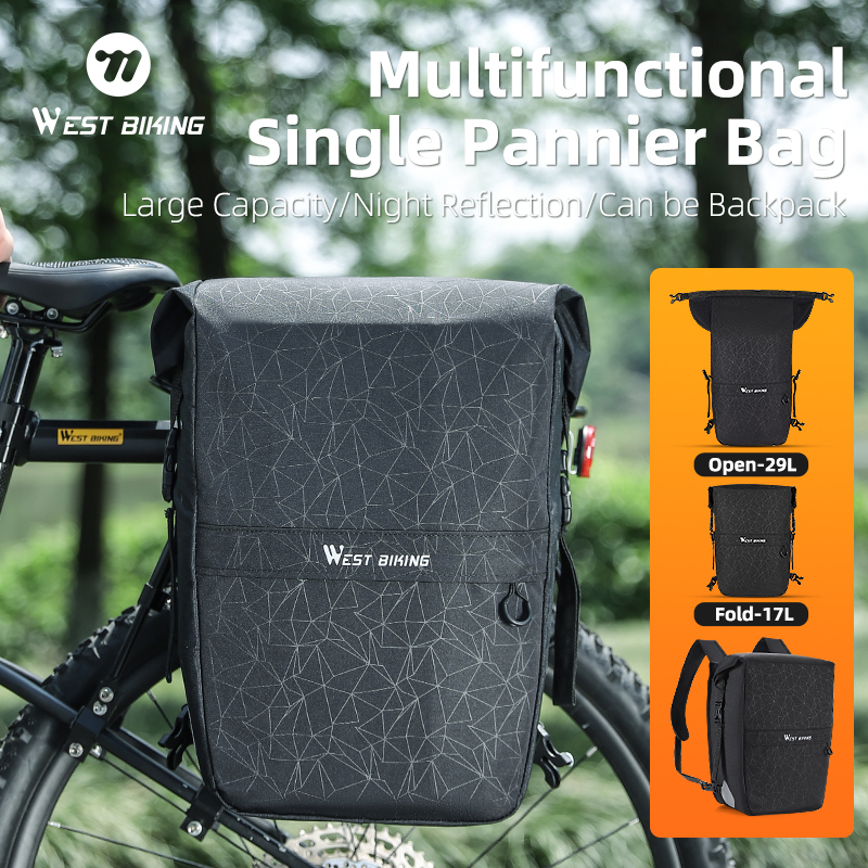 WEST BIKING 17-29L Bicycle Pan – Waterproof Cycling Commute recenzja i cena
