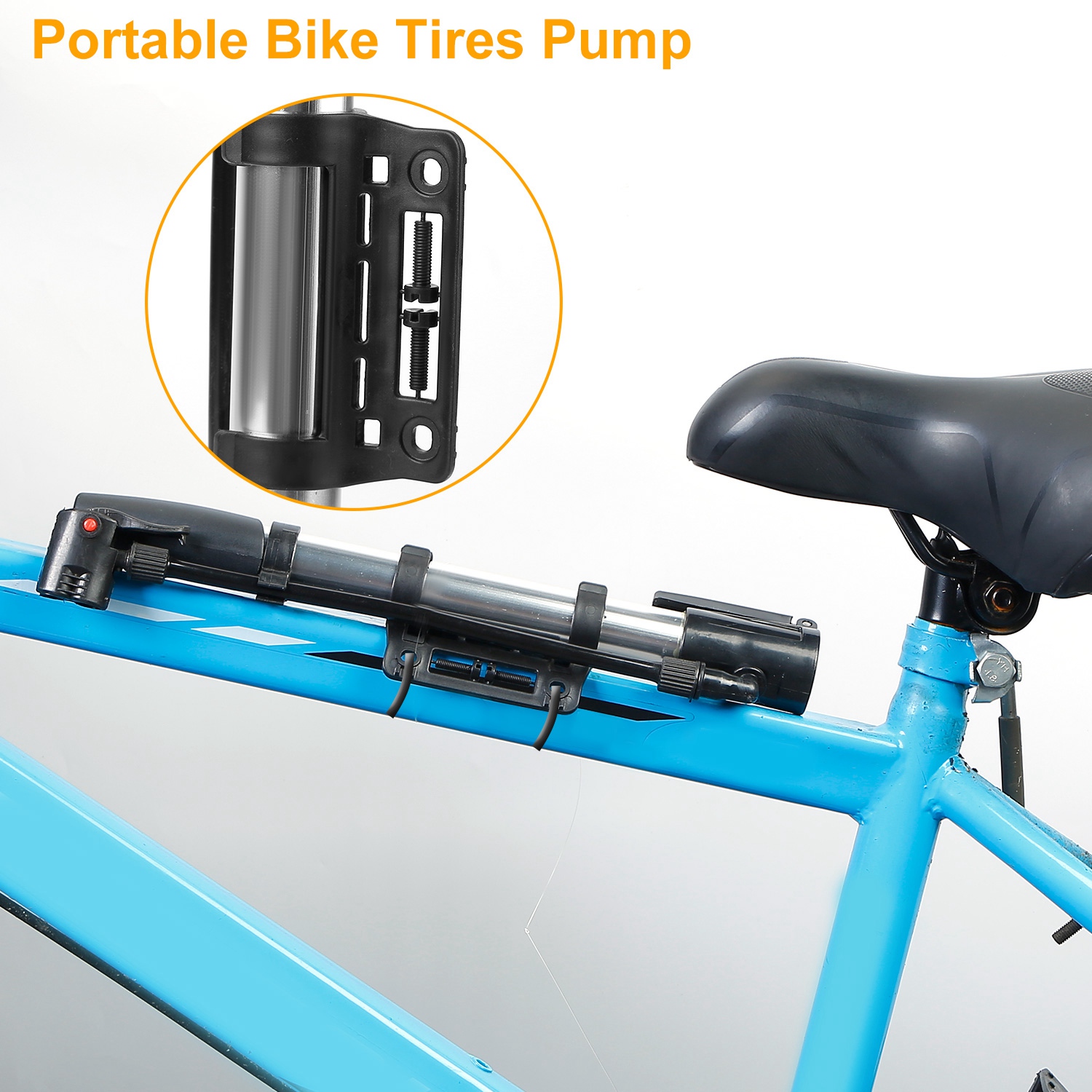 Portable Bike Pump Tire Inflat – Bike Pump Frame Mount recenzja i cena
