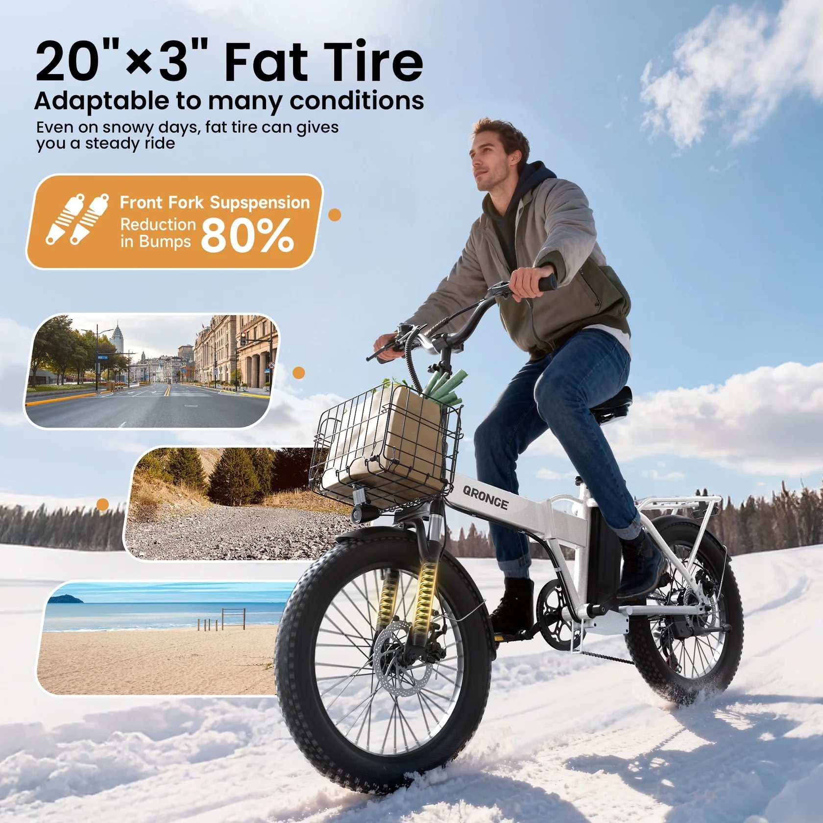 QRONGE Waterfall Folding Elect – Commuting With Bike recenzja i cena